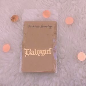 Old English Handmade Babygirl Necklace